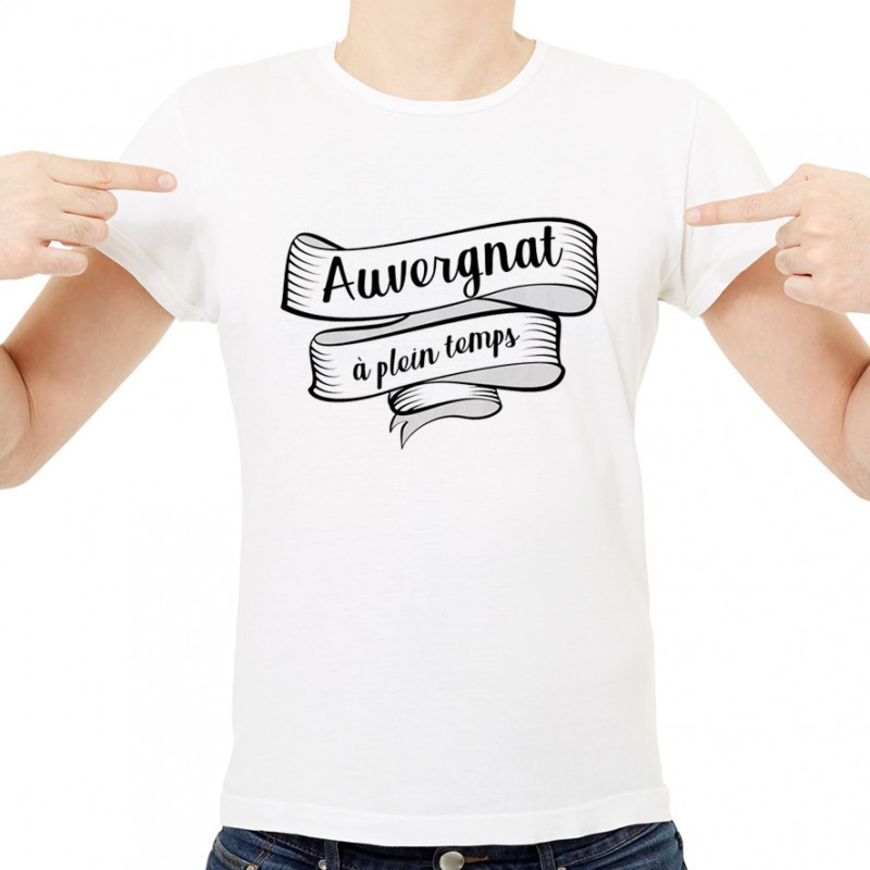 T-shirt Auvergnat à plein temps