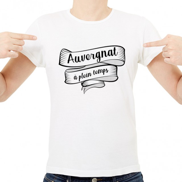 T-shirt Auvergnat à plein temps