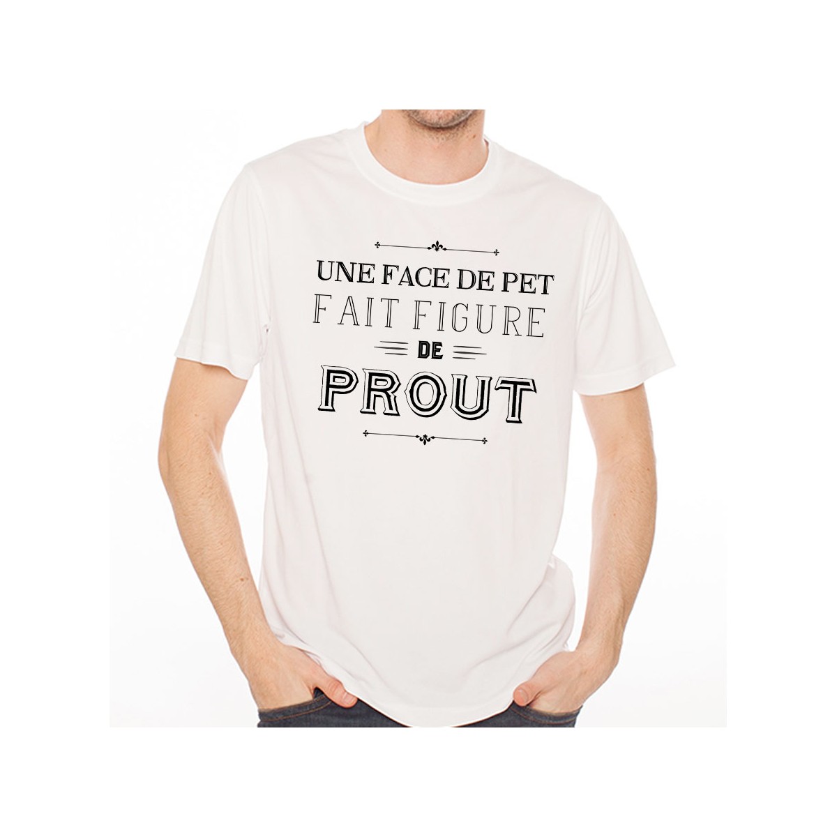 T-shirt Une face de pet fait figure de prout