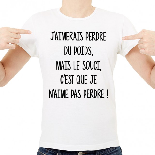 T-shirt J'aimerais perdre du poids