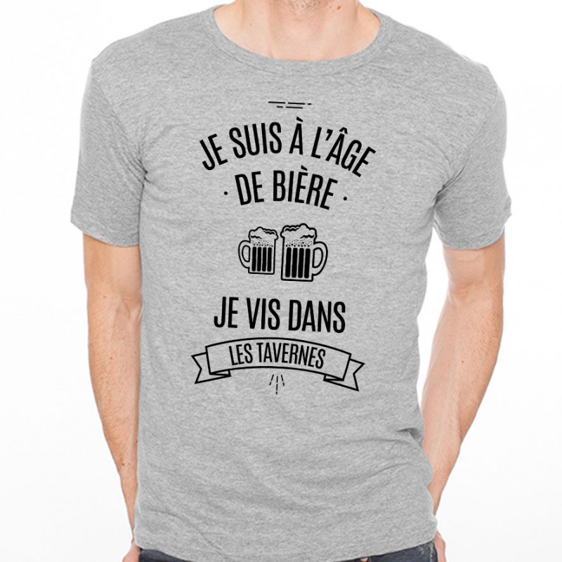 T-shirt Âge de bière