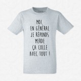 T-shirt Je réponds merde