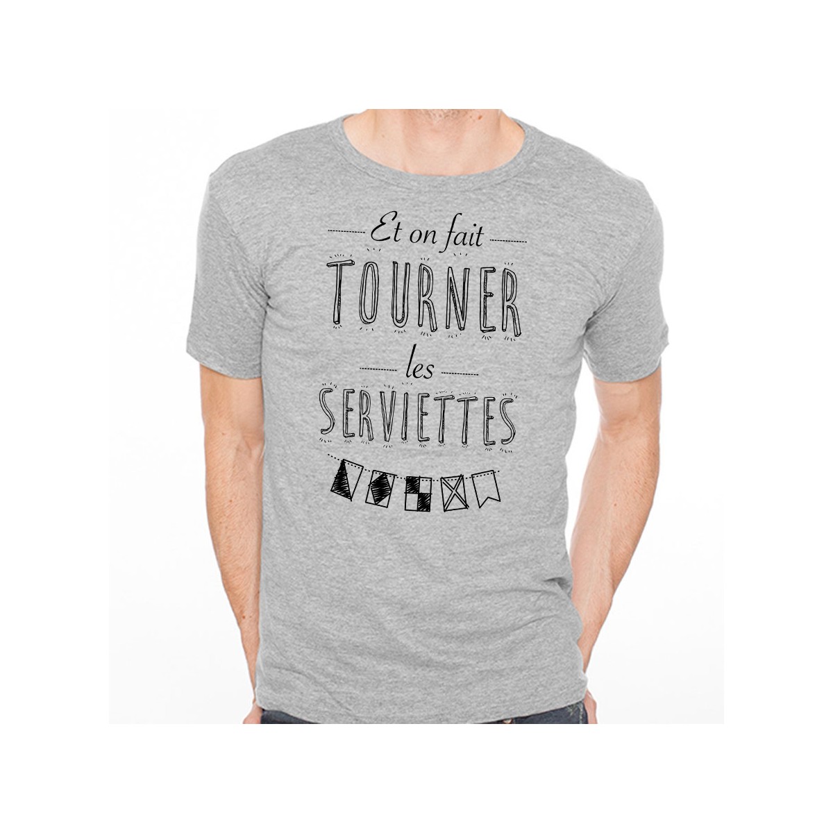 T-shirt Tourner les serviettes