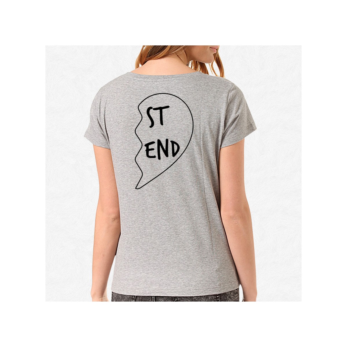 T-shirt Best Friend Coeur 2