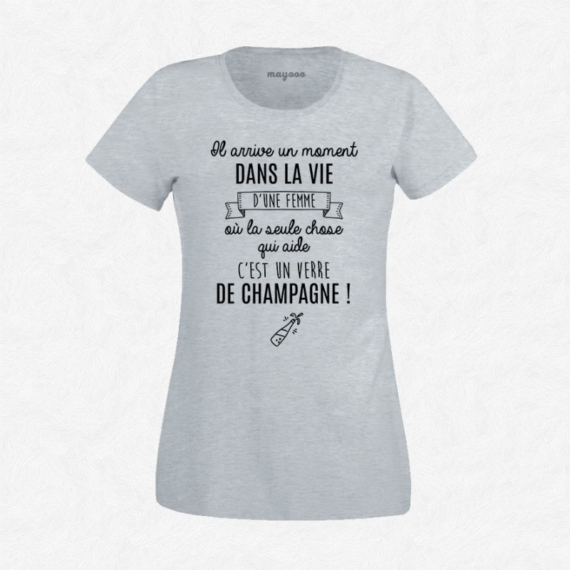 T-shirt Un verre de champagne