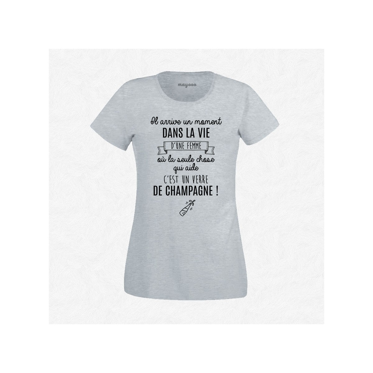 T-shirt Un verre de champagne