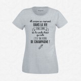 T-shirt Un verre de champagne